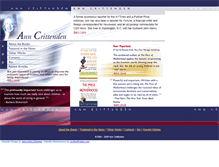 Tablet Screenshot of anncrittenden.com